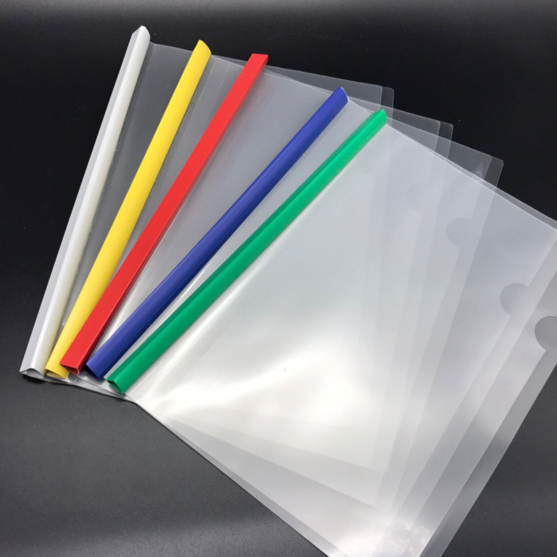 200 PCS PVC 두꺼운 A4 파일 폴더 투명 한 플라스틱 보고서 커버 문서 파일 폴더 편지지 Office 학교 용품
